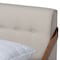Baxton Studio Sante Mid-Century Beige Upholstered Wood Full Size Platform Bed 156-9290 - alternate 5